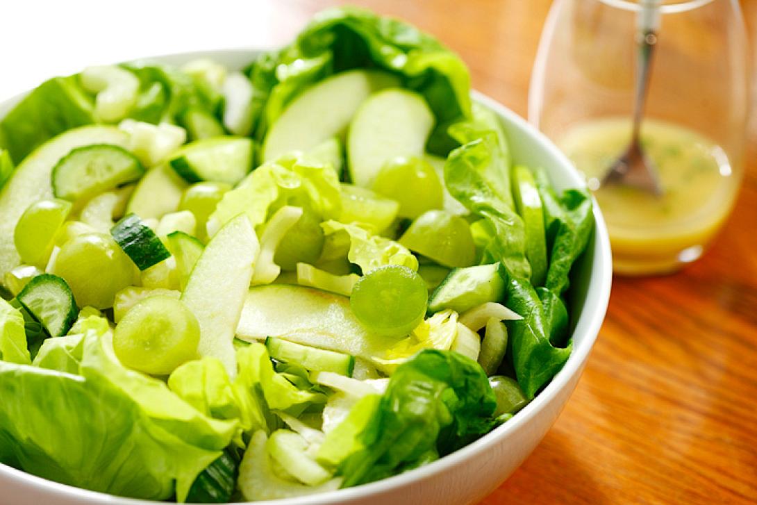 green-salad,πρασινη σαλατα