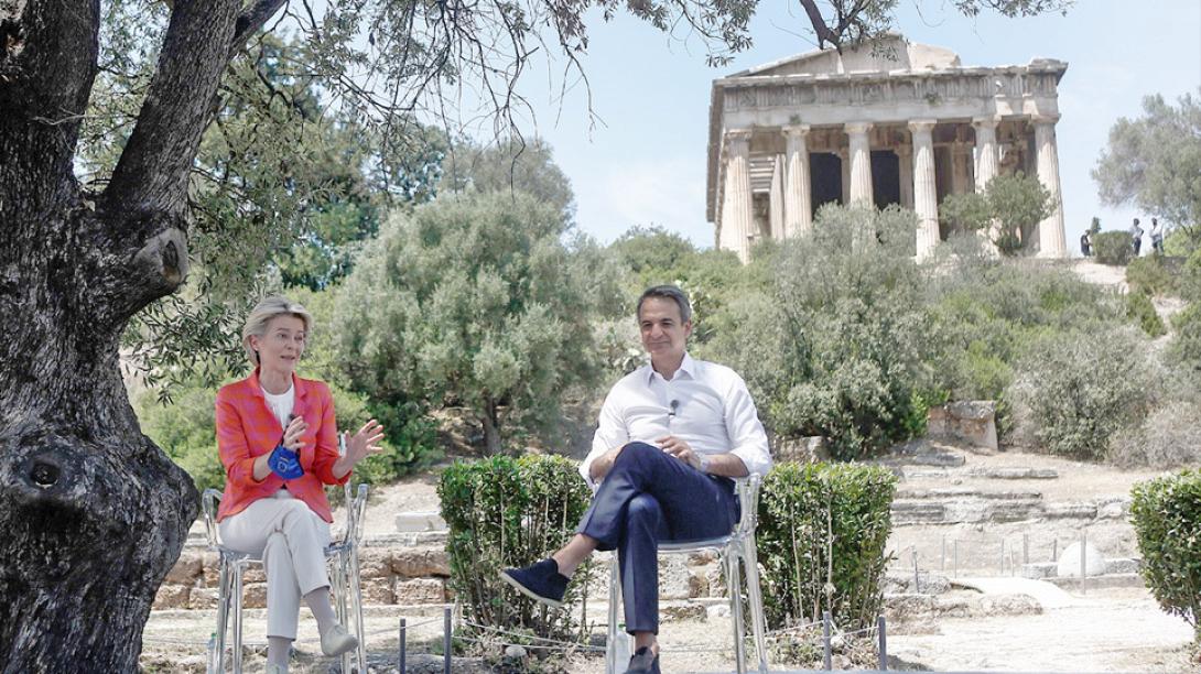 μητσοτάκης - φον ντερ λάιεν
