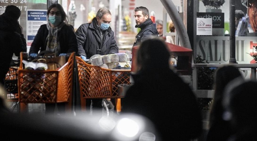 ιταλία κορωνοϊός σούπερ μάρκετ