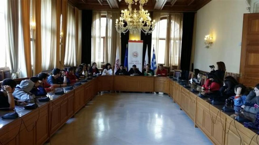  Ιταλοί μαθητές στη Λότζια στο πλαίσιο του προγράμματος COMENIUS