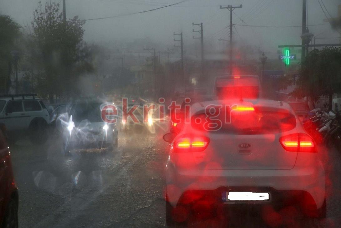 Η κακοκαιρία πλήττει το Ηράκλειο