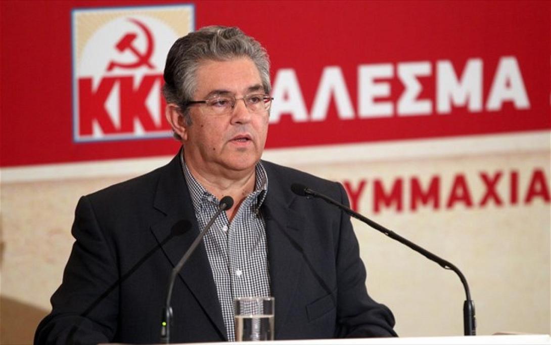 «Η λογική του &quot;καναπέ&quot; μας είναι άγνωστη» τονίζει ο γγ της ΚΕ του ΚΚΕ, Δ. Κουτσούμπας 