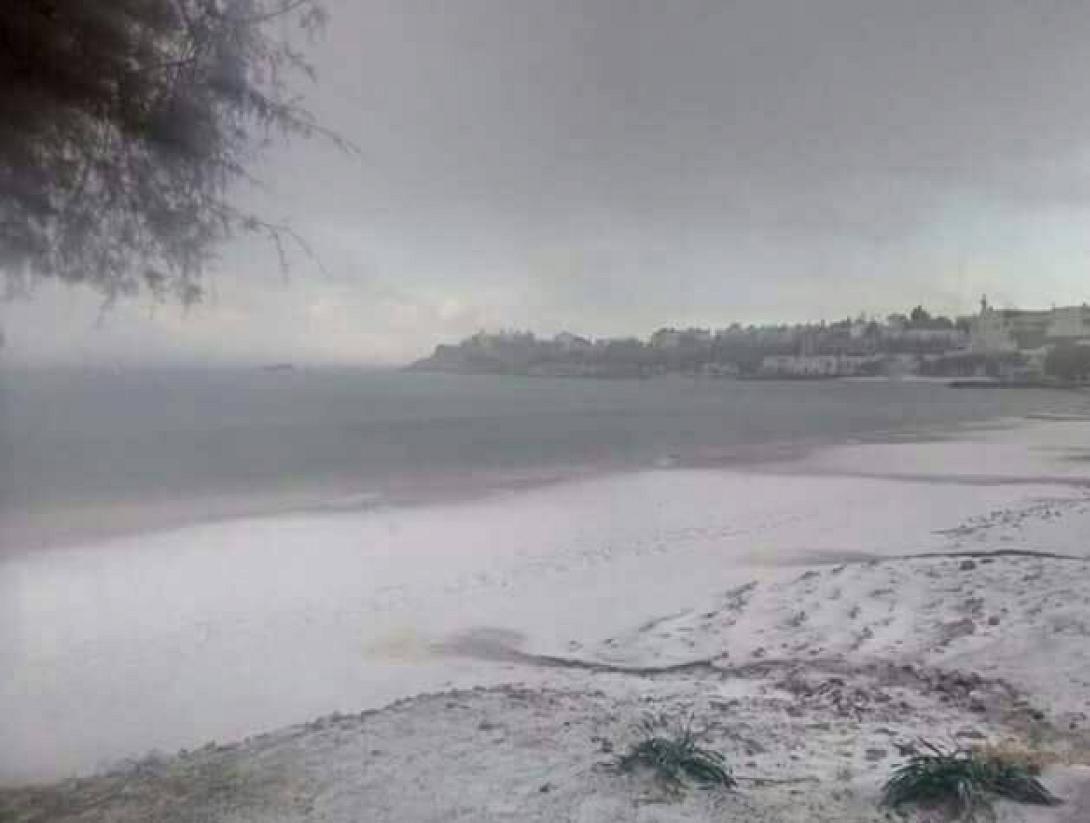 μακρύ γιαλός χιόνι