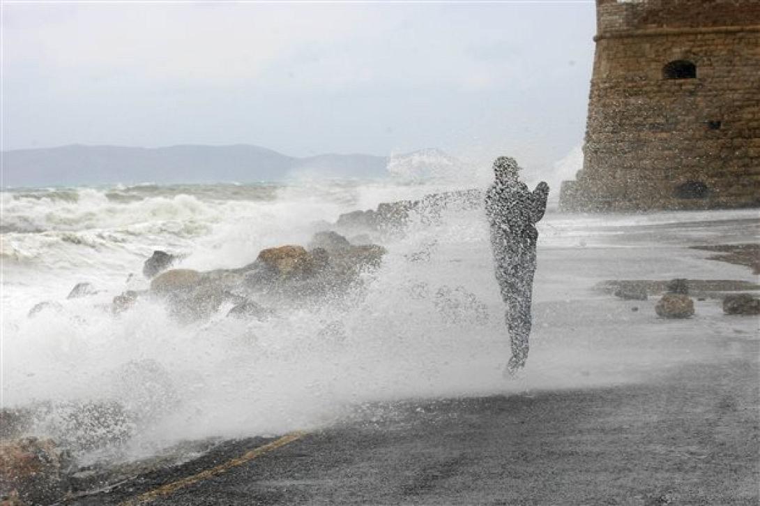 Κρύο και βοριάδες στην Κρήτη και σήμερα