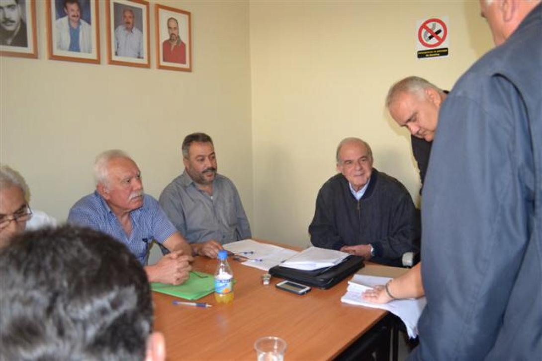 Τα γραφεία του 1ου Κυνηγετικού Συλλόγου Κρήτης επισκέφθηκε ο Β. Λαμπρινός