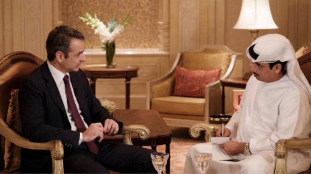 Κυριάκος Μητσοτάκης με  Σεΐχη Mohammed Bin Zayed Al Nahyan