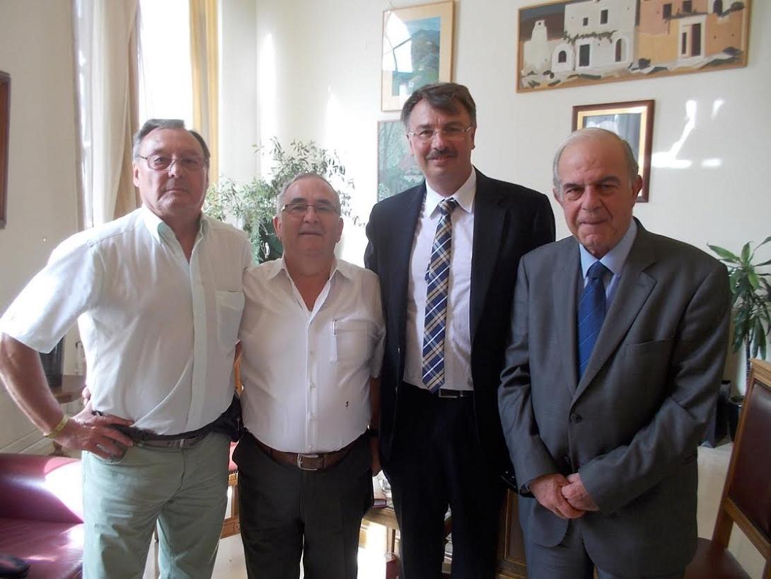 Ο Δήμαρχος Ηρακλείου υποδέχθηκε τον Δήμαρχο του Κelsterbach