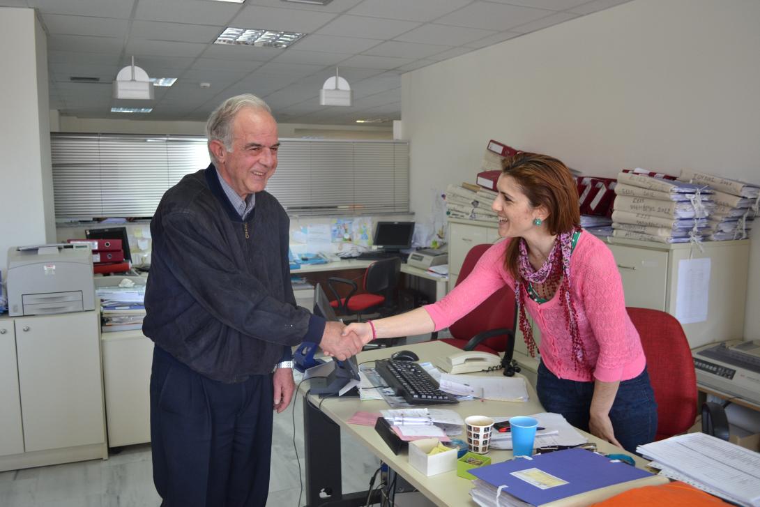 Στο ΙΚΑ Εσταυρωμένου και Ν. Αλικαρνασσού ο Βασίλης Λαμπρινός