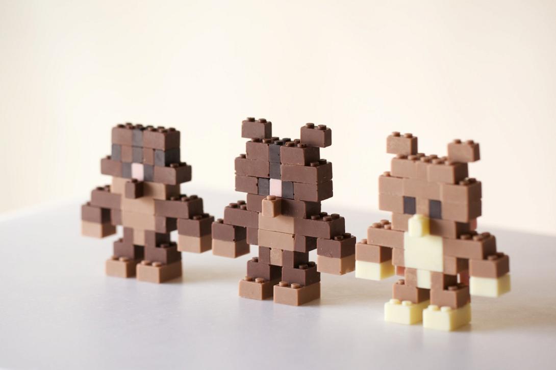 Τουβλάκια Lego με ... γεύση σοκολάτα