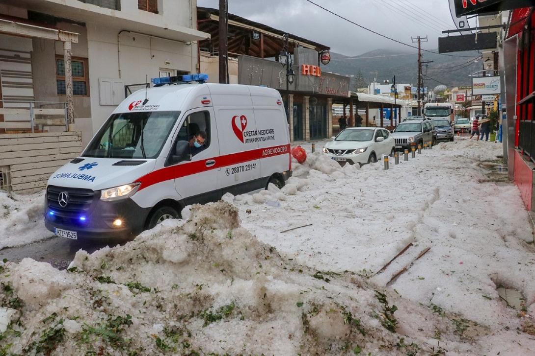 Σκηνικό... βαρυχειμωνιάς στα Μάλια