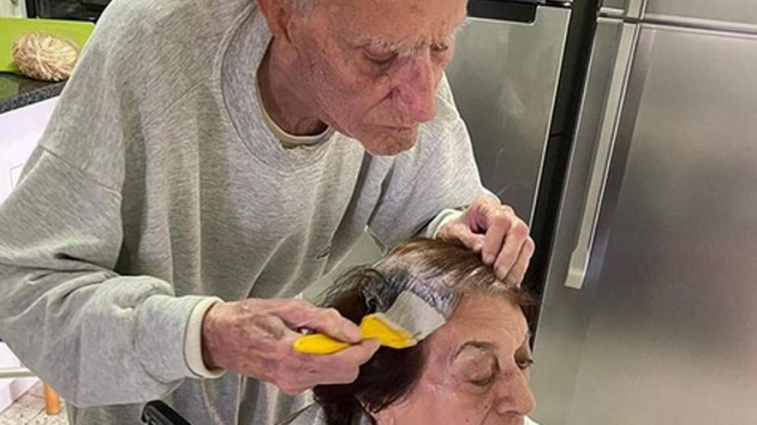 ηλικιωμένος μαλλιά