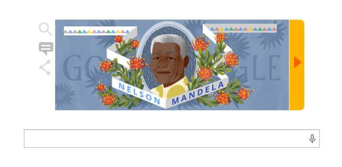 Την επέτειο των γενεθλίων του Νέλσονα Μαντέλα τιμά η Google