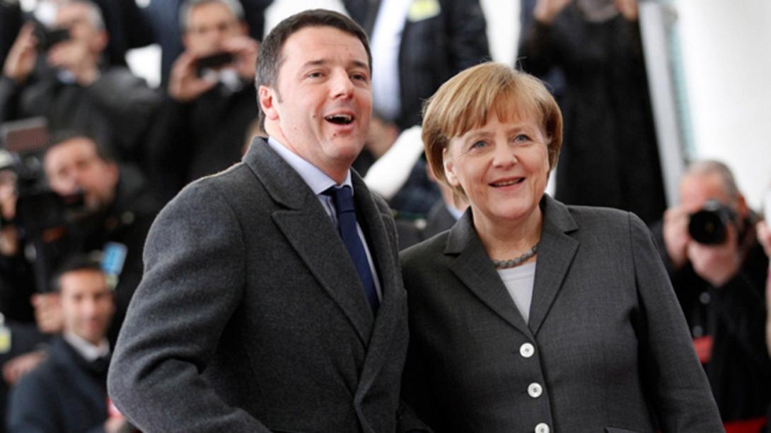 Τηλεφωνική επικοινωνία Μέρκελ - Ρέντσι