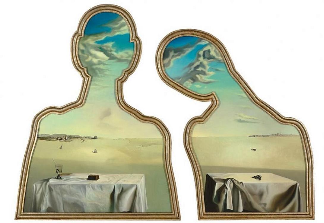 Couple aux têtes pleines de nuages