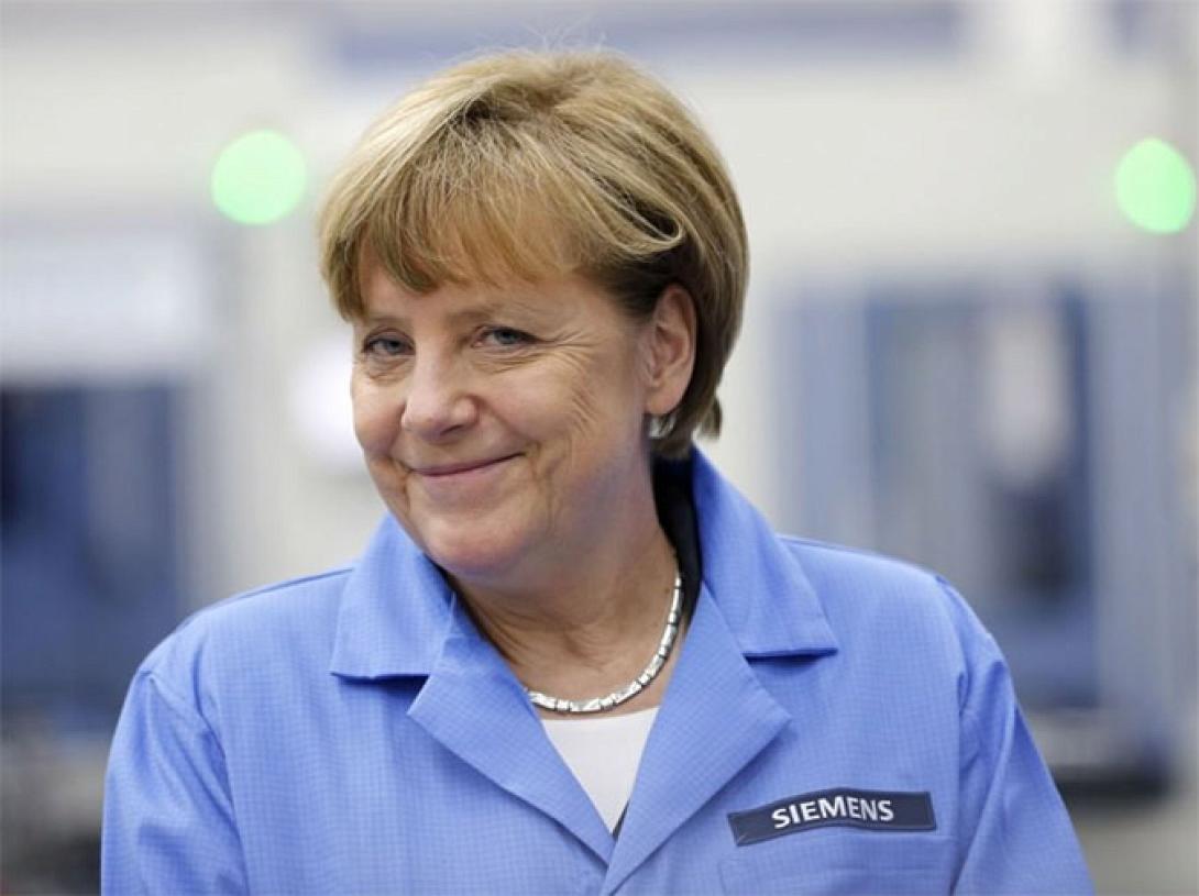 Η Μέρκελ, η γαλάζια εργατική φόρμα και ... οι τεμπέληδες Έλληνες