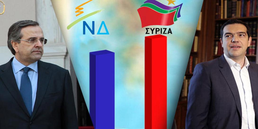 Κλείνει η &quot;ψαλίδα&quot;: Προβάδισμα του ΣΥΡΙΖΑ με 3,2% έναντι της ΝΔ