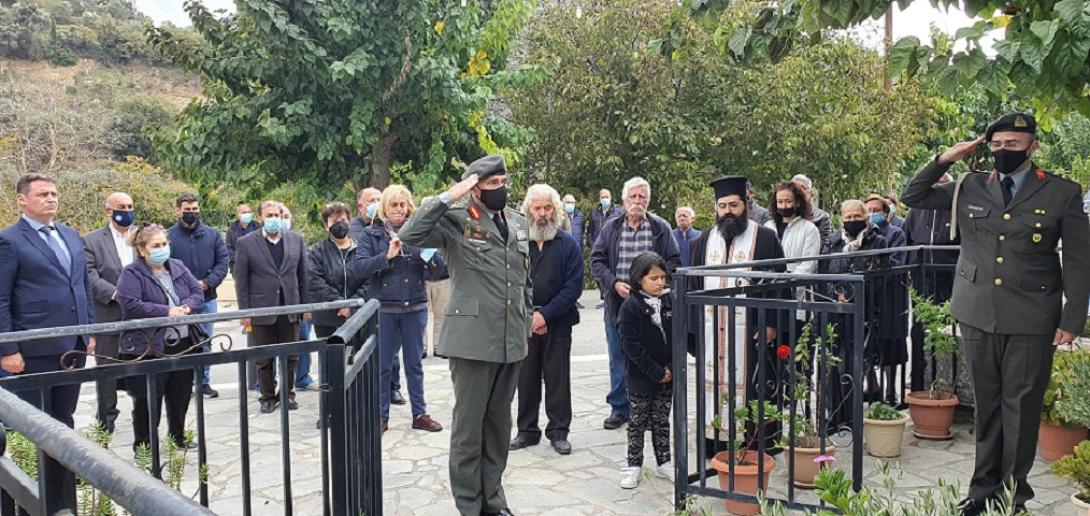 Κατάθεση στεφάνου στα μνημεία πεσόντων ηρώων στο Μοχό και στις Ποταμιές
