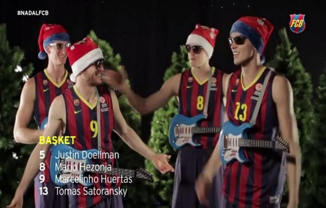 Χριστούγεννα με παίκτες της ... Barcelona (βίντεο)