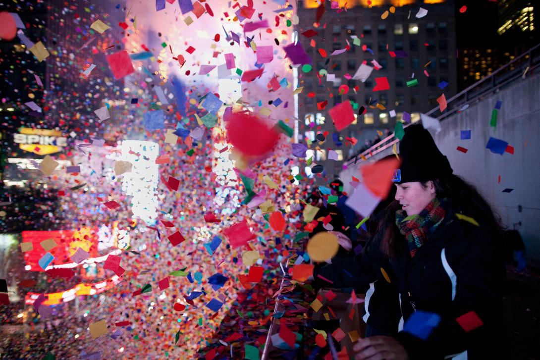 κονφετι,times square