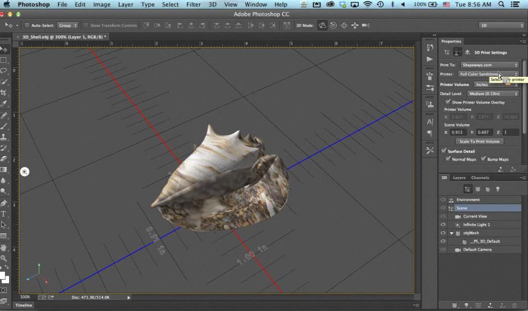 To photoshop ενσωματώνει επιλογή 3D εκτύπωσης!