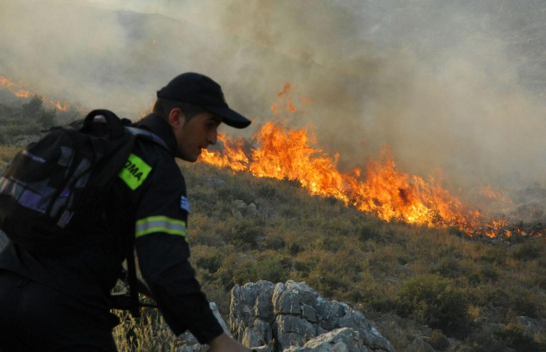 Πυρκαγιά στη Ζήρο Σητείας