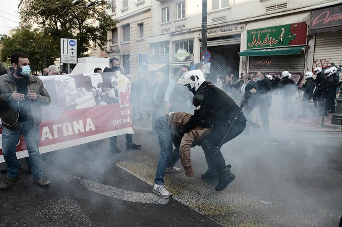 επεισοδια αστυνομια κκε