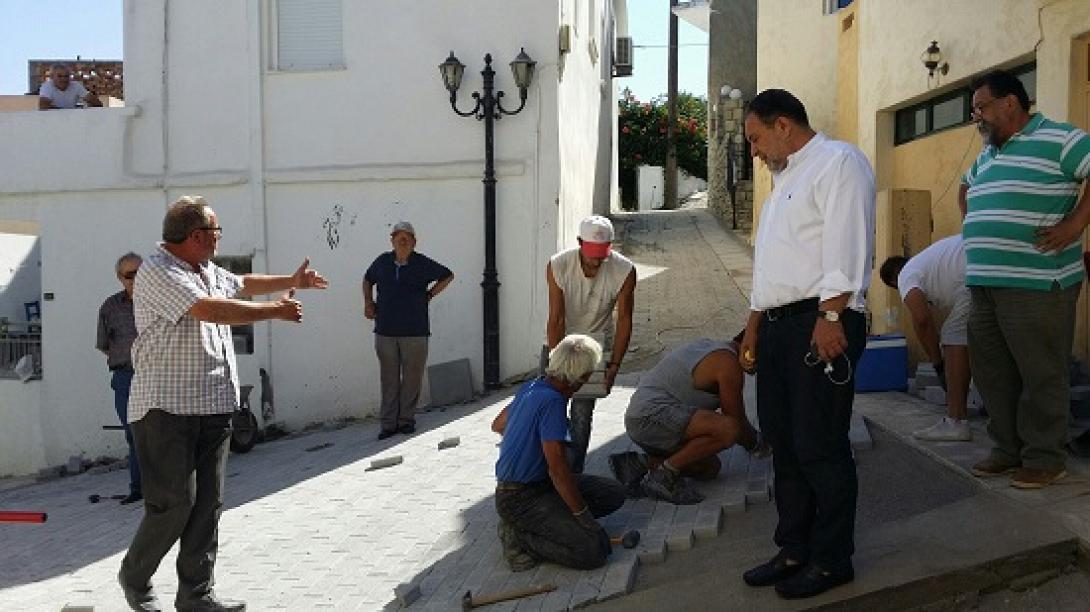 Στα έργα που βρίσκονται σε εξέλιξη στον Προφήτη Ηλία, ο δήμαρχος Ηρακλείου
