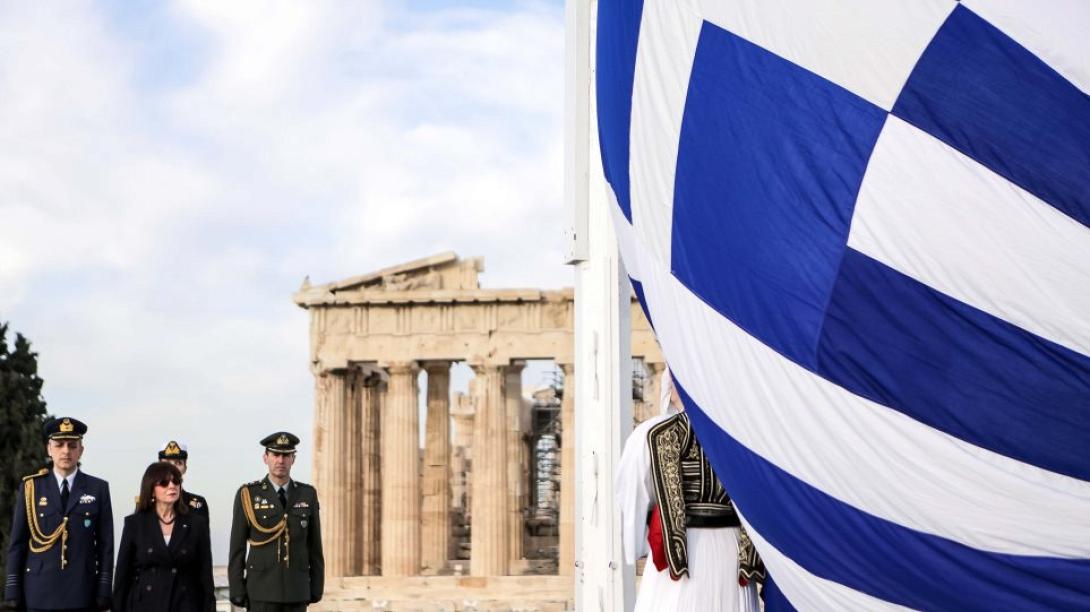 Η Σακελαροπούλου στην Ακρόπολη