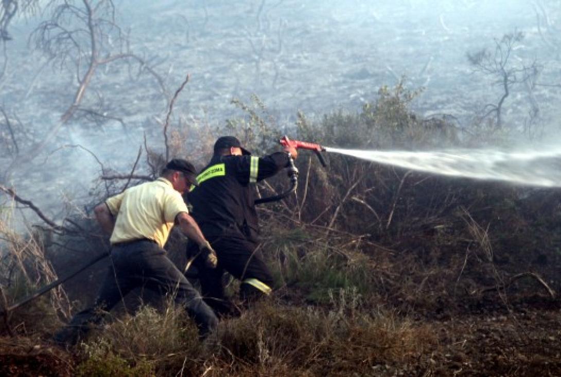 Συνεχίζεται η μάχη με τις φλόγες στη Σιθωνία