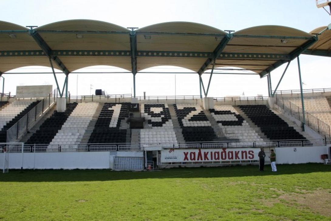 Εργασίες στα σκέπαστρα του γηπέδου  Θ.Βαρδινογιάννης