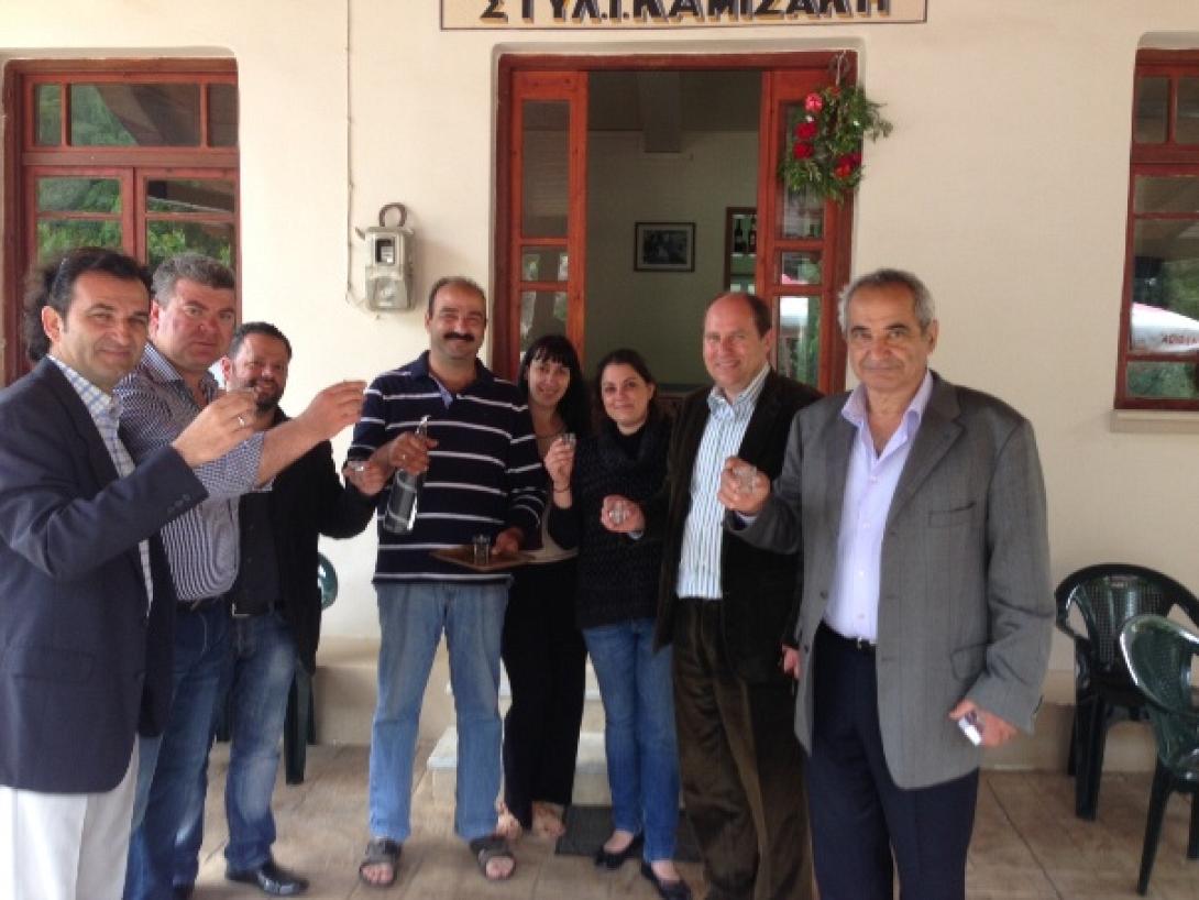 Περιοδεία Σ.Τσόκα σε Ταυρωνίτη,Κολυμπάρι,Βουκολιές