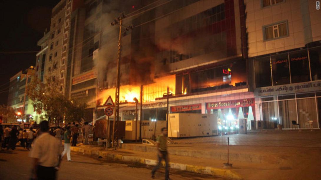 Hotel fire in Iraqi Kurdistan