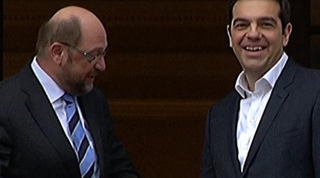 Άρχισε η διαπραγμάτευση - Στο Μέγαρο Μαξίμου ο Μάρτιν Σουλτς