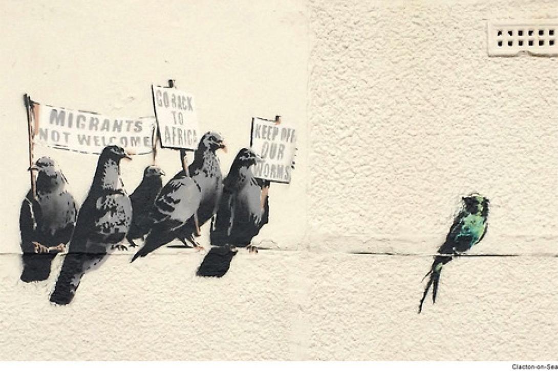 Το χελιδόνι του Banksy πέταξε... μόνο για μια μέρα