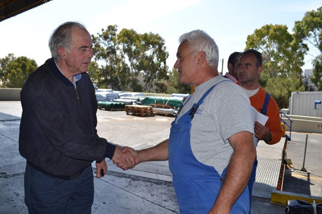 Στη ΒΙ.ΠΕ ο Βασίλης Λαμπρινός 