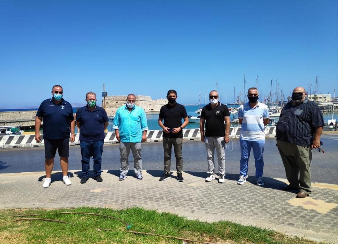 Αυγενακης με προεδρους ομάδων Γ Εθνικής