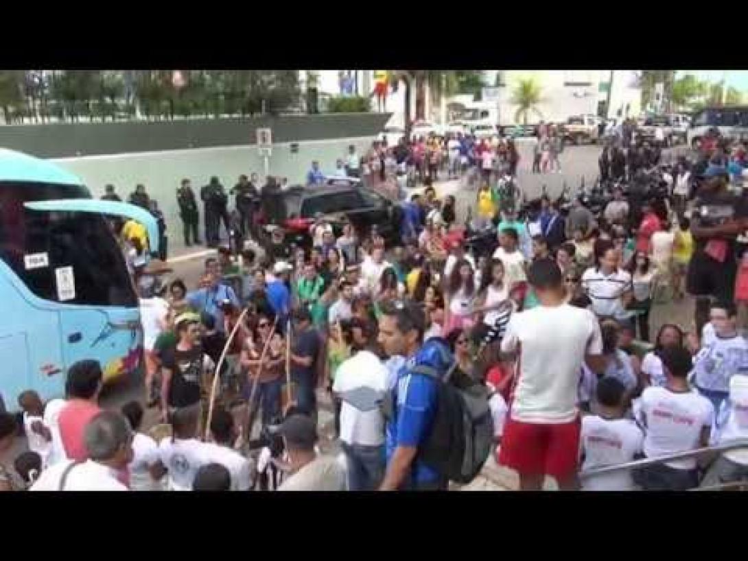 Μουντιάλ 2014: Πρώτη προπόνηση της Εθνικής στη Βραζιλία(video)