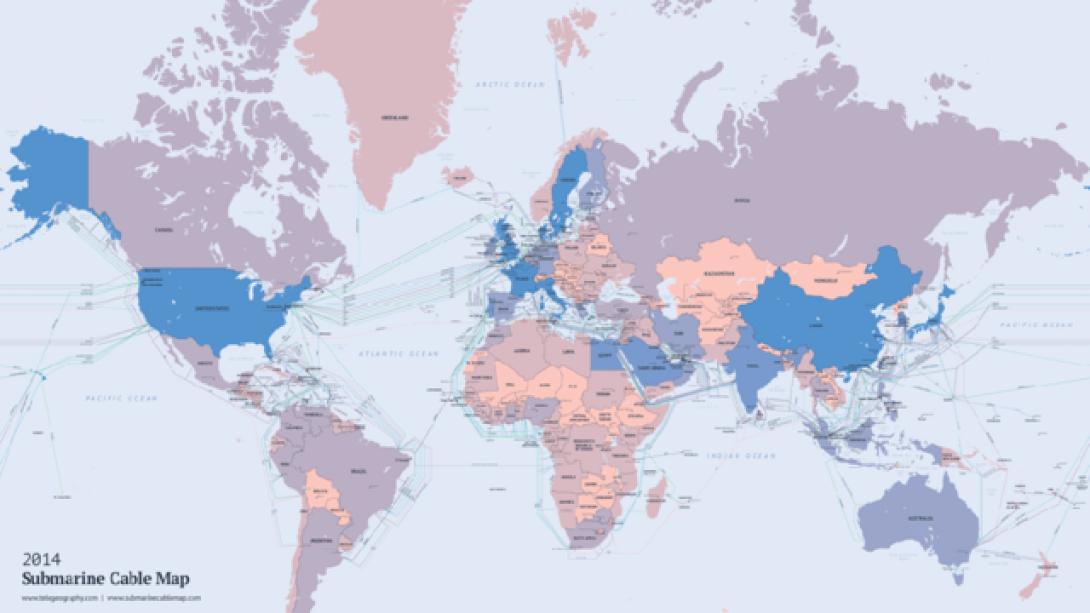 Internet: Ο χάρτης με τα υποθαλάσσια καλώδια όλου του κόσμου!