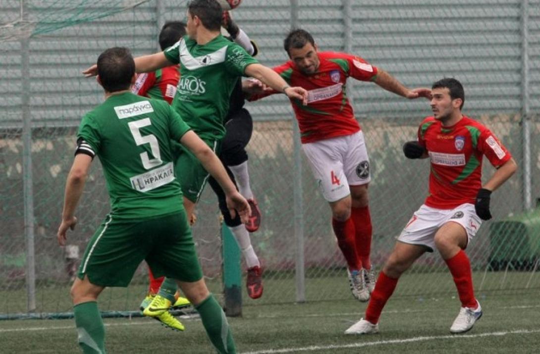 Μπαράζ: Στην πρώτη θέση ο Ζαρός μετά το 4-2 στην Ιεράπετρα