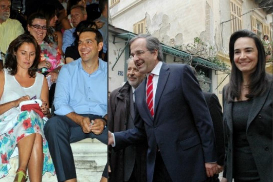 Οι "ισχυρές κυρίες" των πολιτικών αρχηγών - Γεωργία Σαμαρά και Μπέτυ Μπαζιάνα