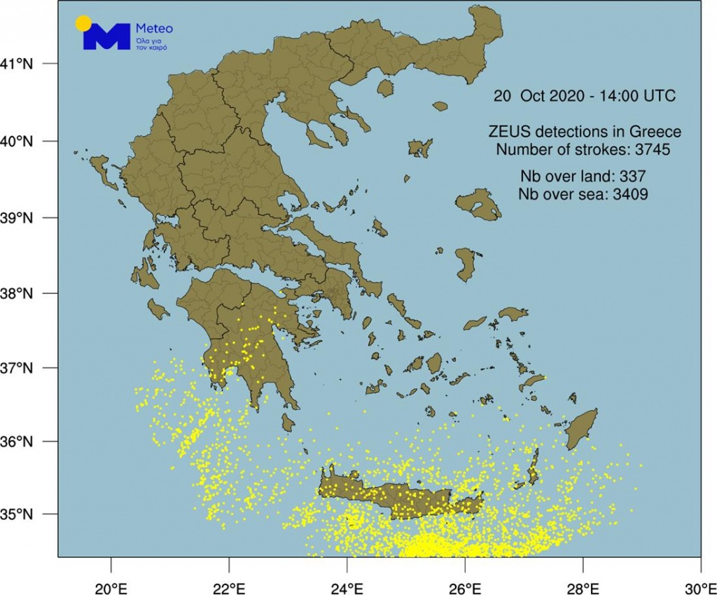 Τα στοιχεία για τους κεραυνούς.