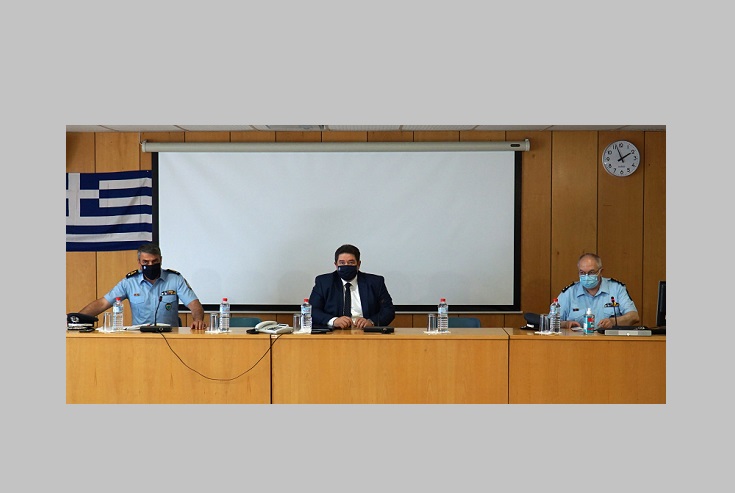 Στην Διεύθυνση Αστυνομίας Ηρακλείου ο Αρχηγός της ΕΛ.ΑΣ, Μιχάλης Καραμαλάκης