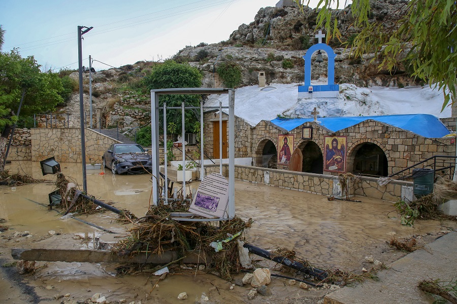 Το εκκλησάκι του Αγίου Ιωάννου Προδρόμου δεν άντεξε τη μανία του νερού